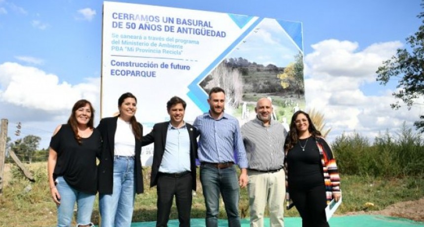 Axel Kicillof anunció el cierre de un basural a cielo abierto en Veinticinco de Mayo