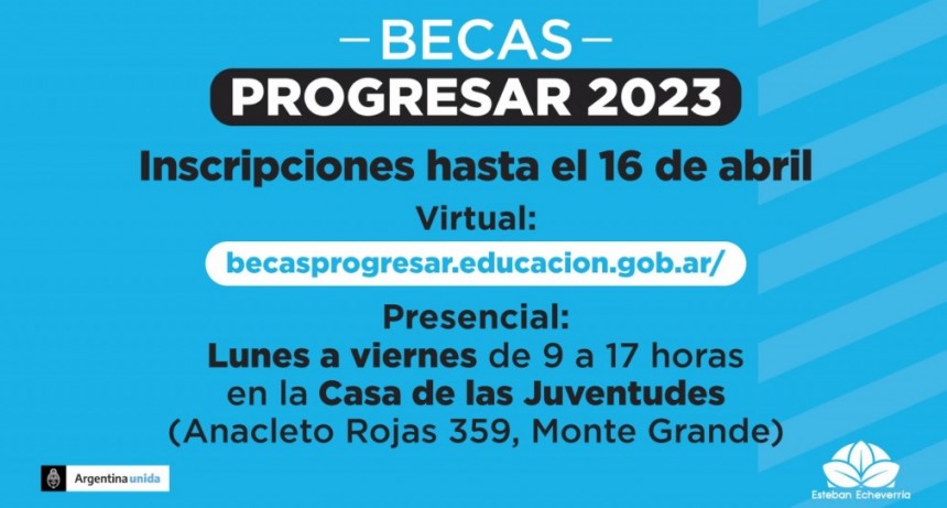 Continúa la inscripción a las Becas Progresar