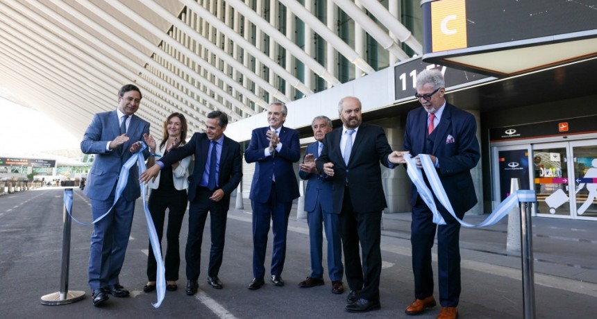 Se realizo la inauguración de la nueva terminal de partidas del Aeropuerto Internacional de Ezeiza