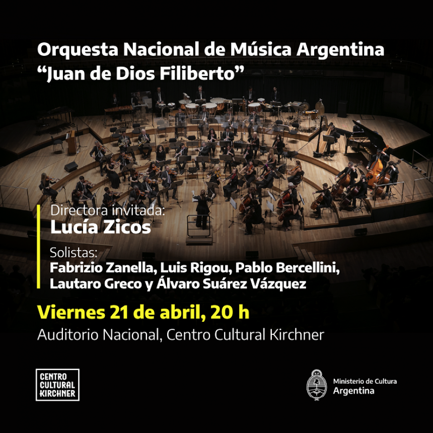 La Orquesta Nacional de Música Argentina "Juan de Dios Filiberto" en el Centro Cultural Kirchner