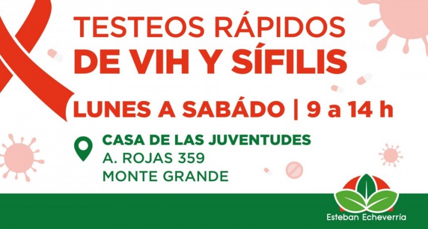 El Municipio realizará testeos rápidos de VIH y sífilis en la Casa de las Juventudes