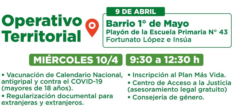 Nuevo operativo territorial del municipio en 9 de Abril, acercando servicios y atención directa a la comunidad