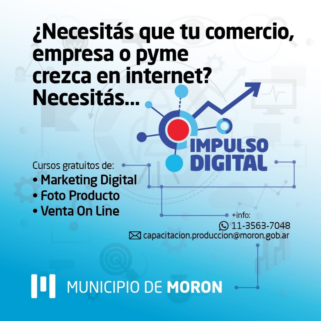 Morón lanza capacitaciones gratuitas en comunicación digital para emprendedores y Pymes