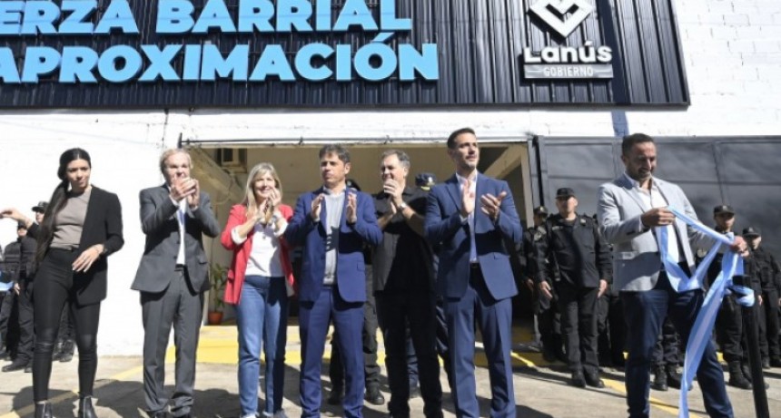 Kicillof inaugura nuevas instalaciones de Fuerza Barrial de Aproximación en Lanús: Impulso a la seguridad