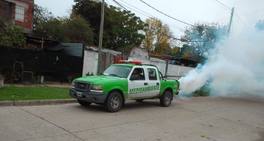 Esteban Echeverría: Trabajos de fumigación en Monte Grande