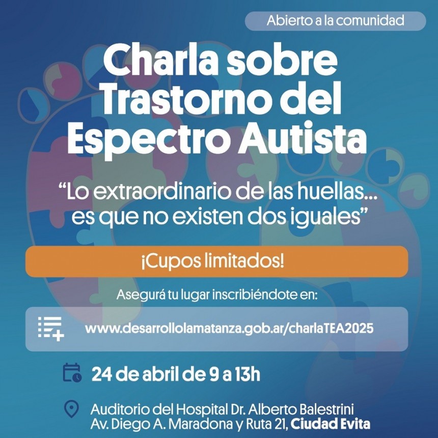 Autismo: La Matanza organiza una jornada de reflexión y formación abierta a la comunidad