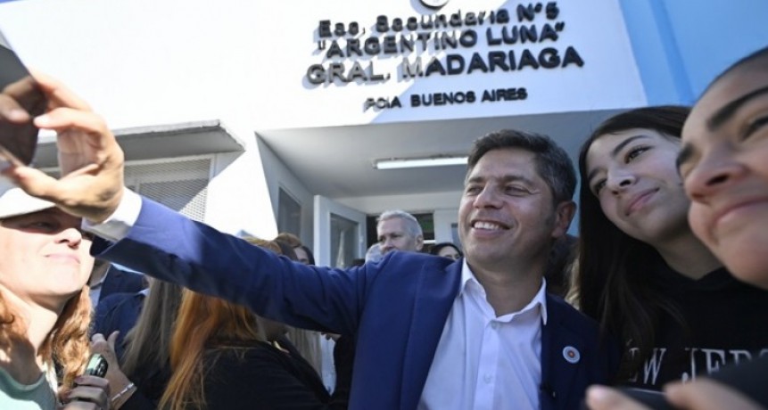 “Sin Estado no tenemos nada”: Kicillof inauguró una escuela y cargó contra Milei en Madariaga