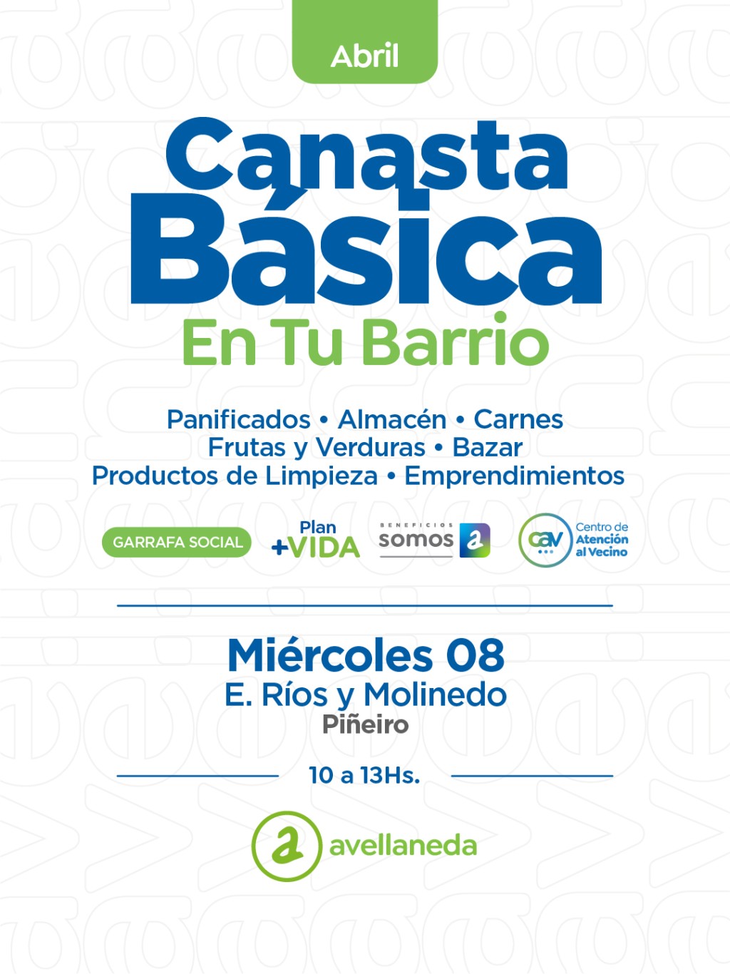 &ldquo;Canasta B&aacute;sica en tu Barrio&rdquo; llega a Pi&ntilde;eiro con feria y garrafa social