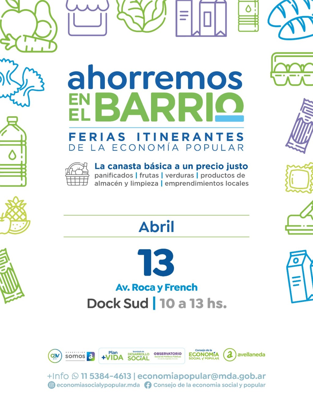 &ldquo;Ahorremos en el Barrio&rdquo; suma una nueva feria en Dock Sud con productos a precios populares