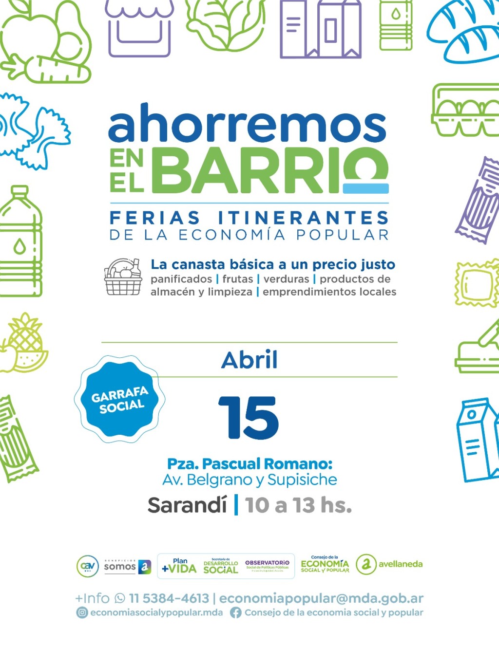 &ldquo;Ahorremos en el barrio&rdquo;: feria itinerante llega a Sarand&iacute; con precios populares
