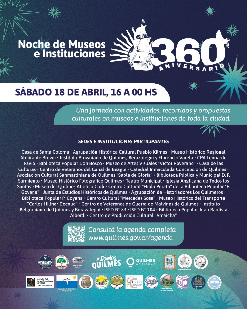 Quilmes se transforma por una noche: museos abiertos, shows y recorridos gratis en toda la ciudad