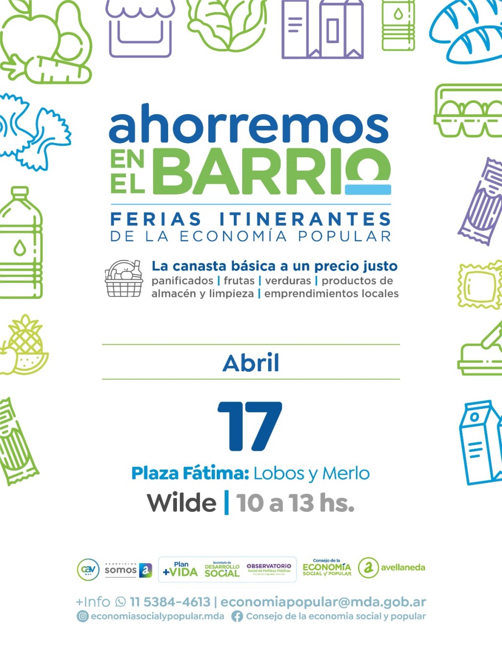 Ahorro en el barrio: llega una nueva feria itinerante con precios populares en Wilde