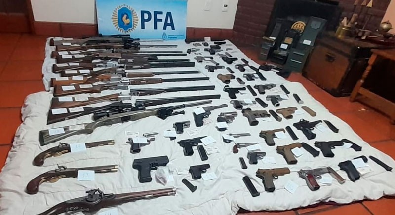 Golpe al tr&aacute;fico de armas: desarticulan una red que operaba en todo el pa&iacute;s y ten&iacute;a conexiones internacionales