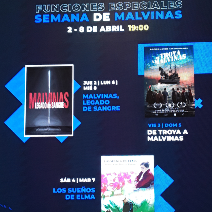Semana de Malvinas en el Gaumont: funciones &uacute;nicas y una programaci&oacute;n especial que no se repite