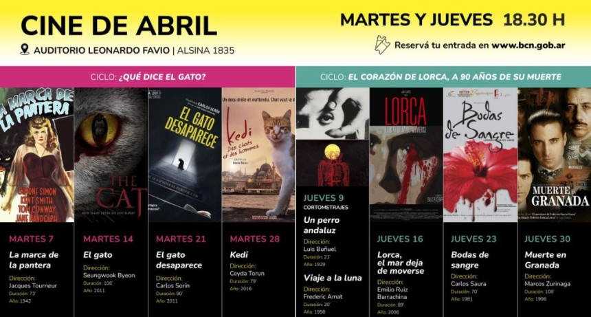 A 90 a&ntilde;os de su muerte, Garc&iacute;a Lorca vuelve a la pantalla durante abril en la Biblioteca del Congreso