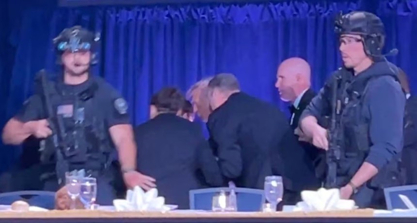 Disparos y p&aacute;nico en una cena con Trump en Washington: evacuaron el sal&oacute;n y hay un detenido