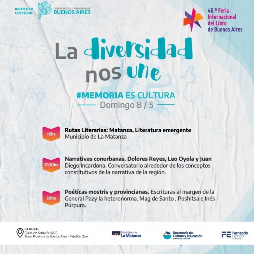La Matanza dice presente en la 46ª Feria Internacional del Libro