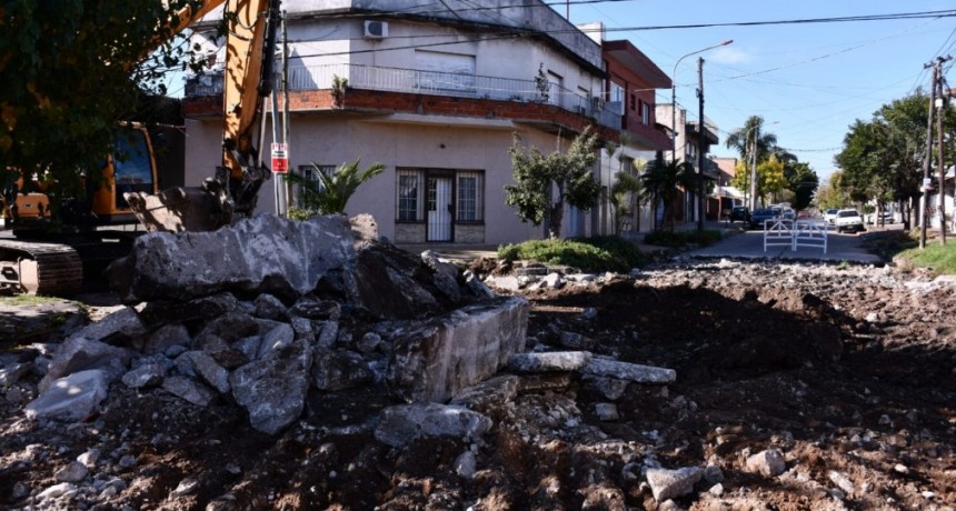 Comenzaron nuevas obras de repavimentación integral en todo El Palomar