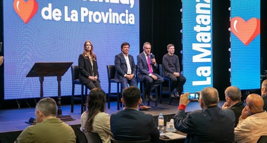Fernando Espinoza y Daniel Scioli inauguraron la 10° Ronda de Negocios Multisectorial de La Matanza