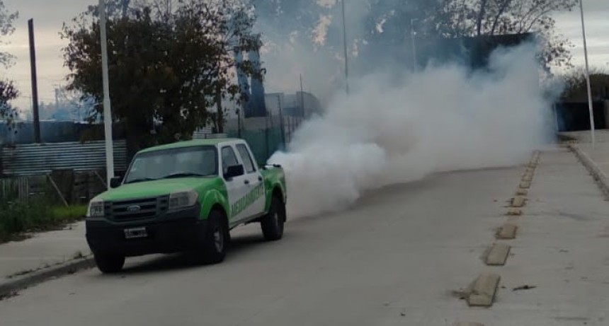 Trabajos de fumigación en El Jagüel