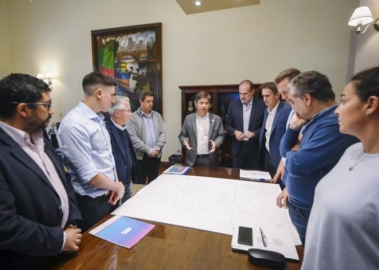 Kicillof anunció una megaobra hidráulica en Bahía Blanca para triplicar el caudal del Canal Maldonado
