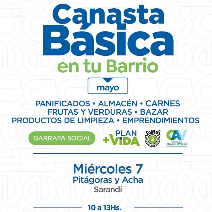 Llega una nueva edición de “Canasta Básica en tu Barrio” a Sarandí