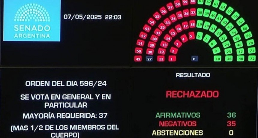 El Senado rechazó Ficha Limpia por un voto y CFK quedó habilitada para ser candidata