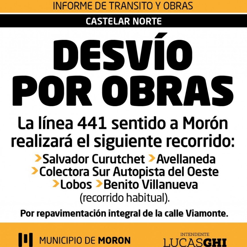 Avanza el plan de repavimentación en Morón: cortes y desvíos por obras en Castelar y Haedo