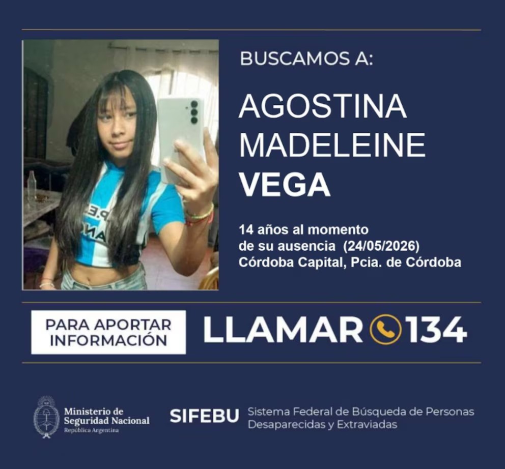 Misterio en C&oacute;rdoba: investigan si hubo m&aacute;s personas involucradas en la desaparici&oacute;n de Agostina Vega