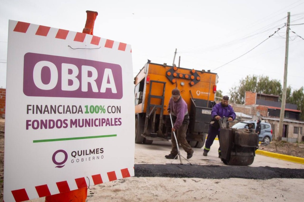 Con fondos municipales, Quilmes finaliz&oacute; nuevas cuadras de pavimento en un barrio hist&oacute;rico de la Ribera
