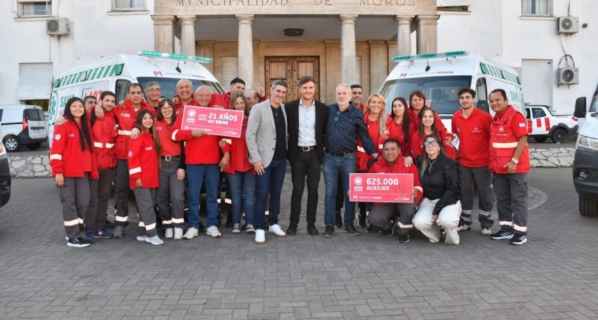 Mor&oacute;n refuerza el SAME con nuevas ambulancias y ampl&iacute;a la cobertura ante emergencias