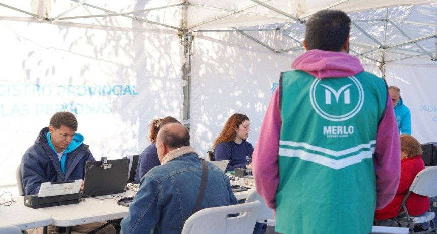 Nuevos operativos de documentaci&oacute;n en Merlo: d&oacute;nde y cu&aacute;ndo realizarlos