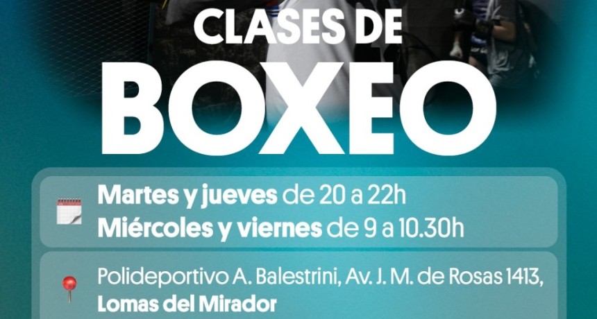 La Matanza abre la inscripci&oacute;n para clases gratuitas de boxeo