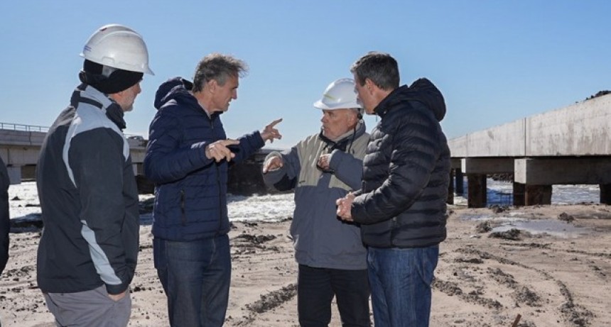 Katopodis recorri&oacute; en Roque P&eacute;rez las obras clave del Plan Maestro del R&iacute;o Salado