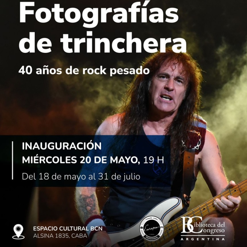 La Biblioteca del Congreso presenta la exposici&oacute;n &ldquo;Fotograf&iacute;as de trinchera: 40 a&ntilde;os de rock pesado&rdquo;