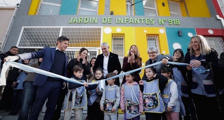 Kicillof inaugur&oacute; un nuevo jard&iacute;n en Avellaneda y apunt&oacute; contra Milei por el recorte educativo