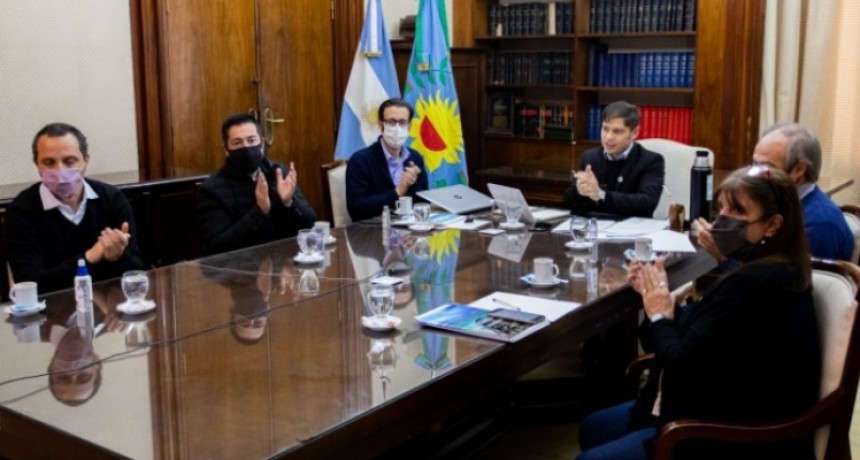 Axel Kicillof y Agustín Simone presentaron la puesta en marcha de 199 nuevas obras para 107 municipios