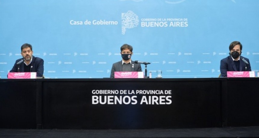 Axel Kicillof anunció vacunación libre para todos los grupos priorizados