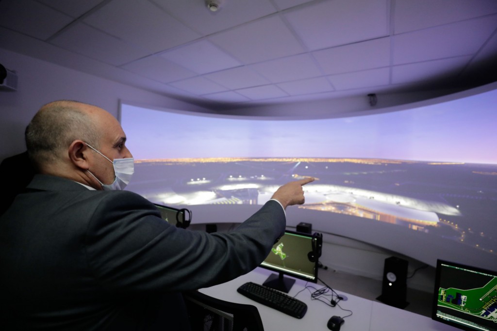 Guerrera recorrió las nuevas instalaciones de Ezeiza que fortalecen la seguridad operacional aérea