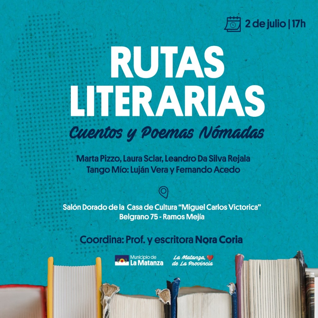 Rutas Literarias presenta en Ramos Mejía “Cuentos y poemas nómades”