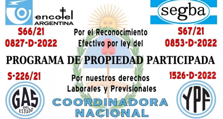 10 de junio: Trabajadores de empresas privatizadas convocan a AUDIENCIA PUBLICA en la Cámara de Diputados