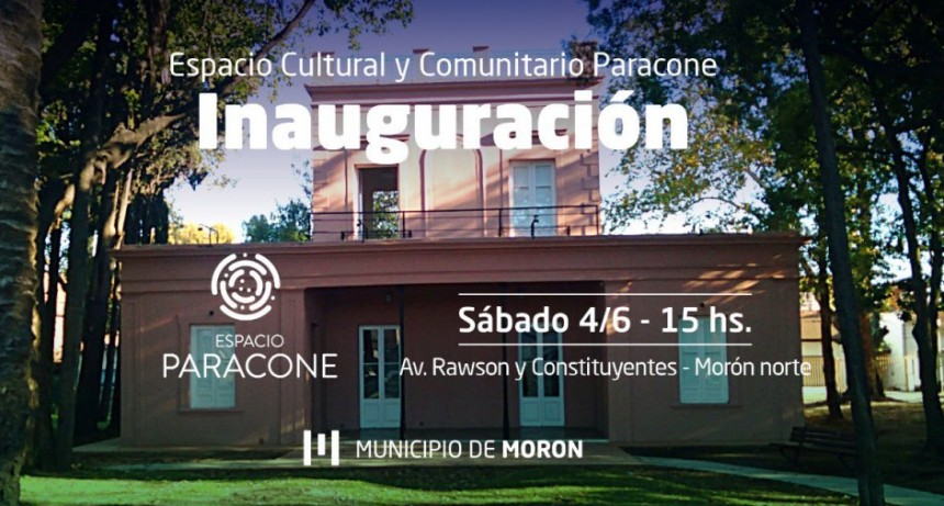 El Municipio de Morón inaugura el nuevo Espacio Paracone