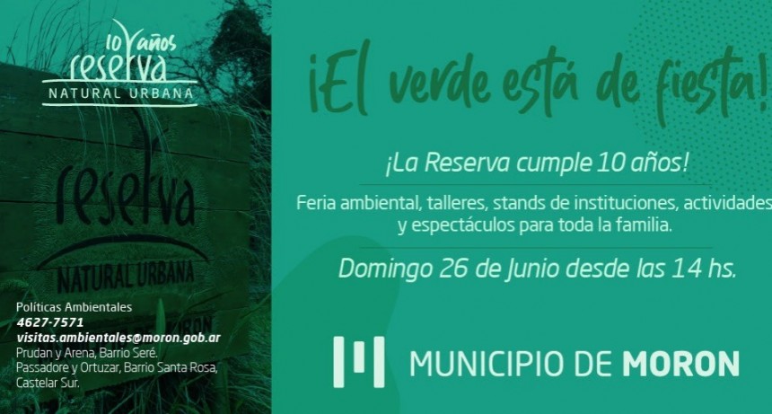 Morón celebra los 10 años de la Reserva Natural Urbana