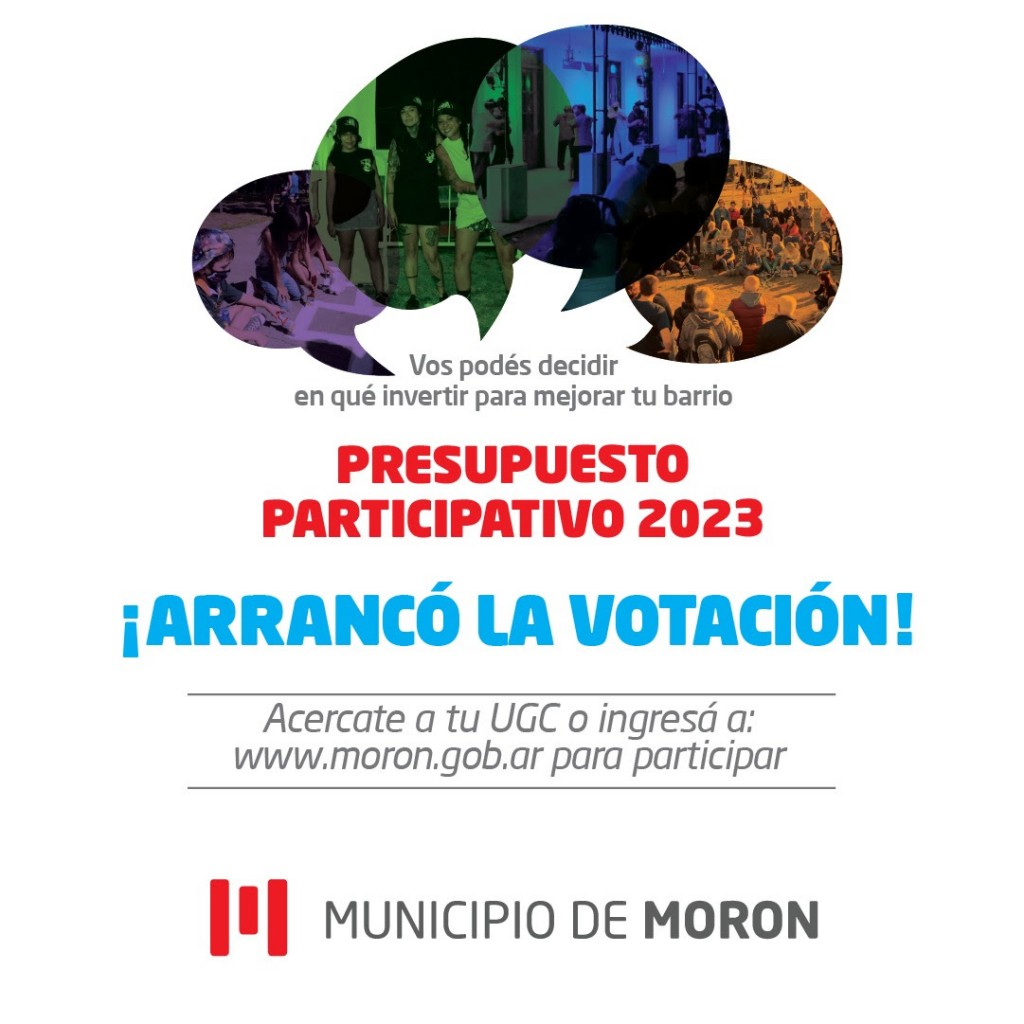Presupuesto Participativo en Morón: Últimos días para elegir proyectos