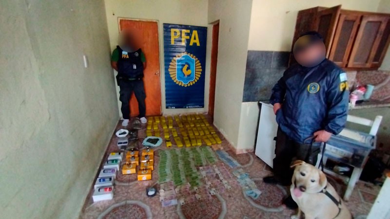 Detienen a familia narco en Goya: cinco detenidos y gran cantidad de droga incautada