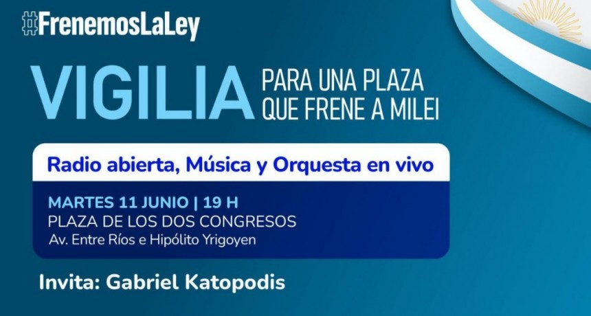 Vigilia Para una Plaza que frene a Milei