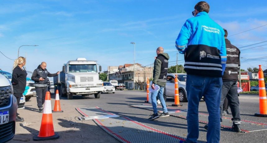Quilmes realizó un operativo de control de transporte pesado en conjunto con el Ministerio de Transporte de Buenos Aires
