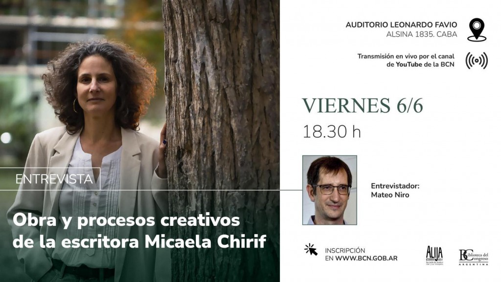 La reconocida escritora peruana Micaela Chirif se presenta en la Biblioteca del Congreso de la Nación