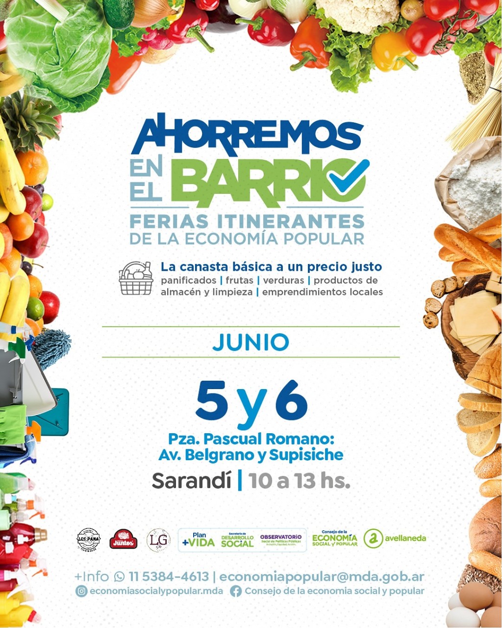 Ferias itinerantes de la economía popular llegan a Sarandí para ofrecer productos a precios justos