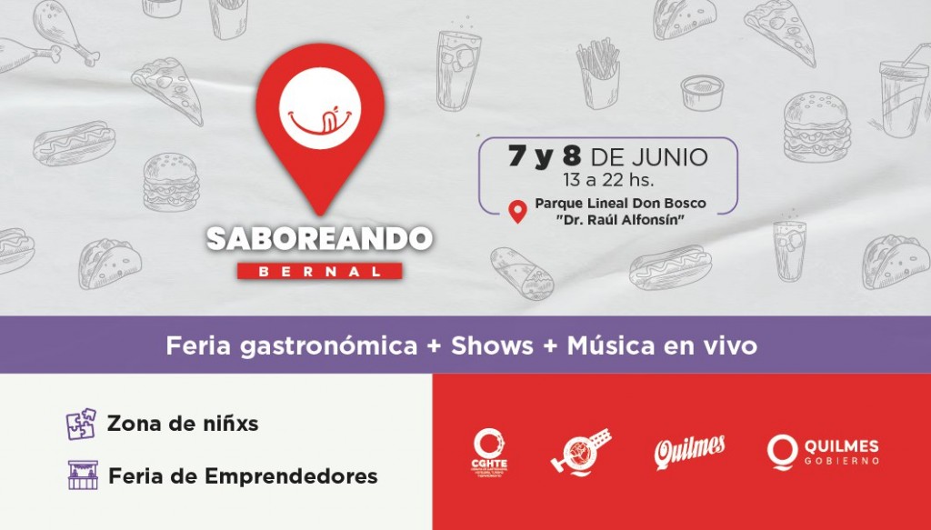 Llega a Quilmes una nueva edición de la feria gastronómica “Saboreando”
